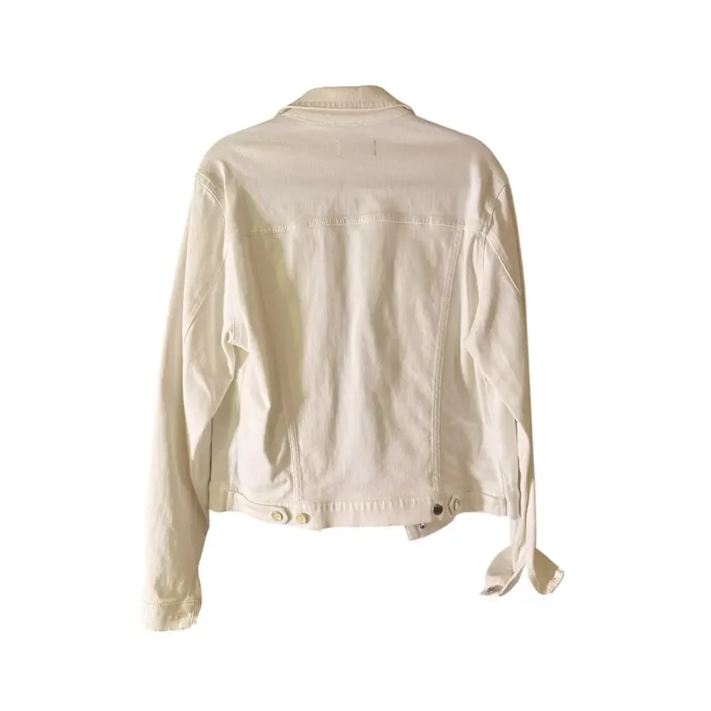 BLK DNM Atlantic White Denim Jacket Men's Large
